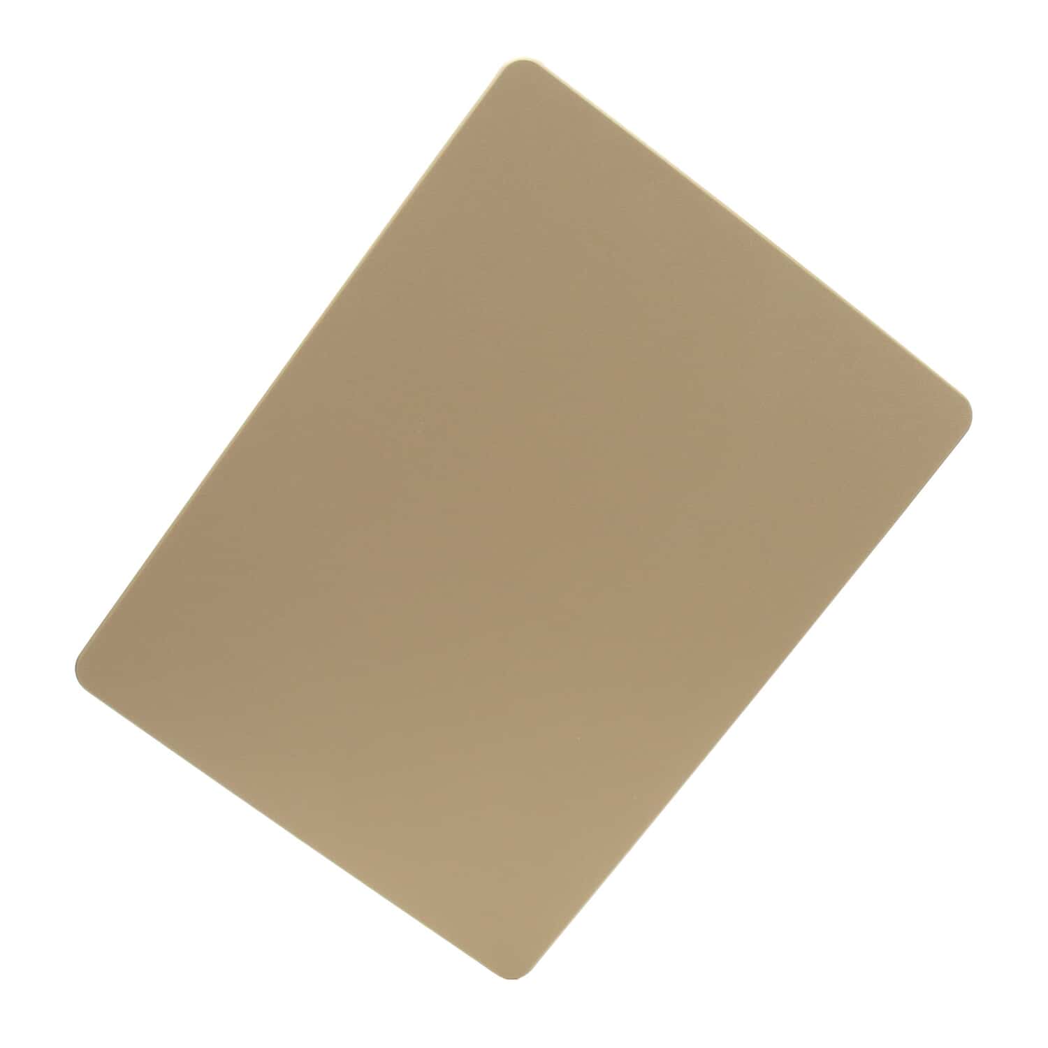 Commercial Tan (Brown) Plastic HDPE Cutting Board, NSF Certified - 18 x 12  x 1/2